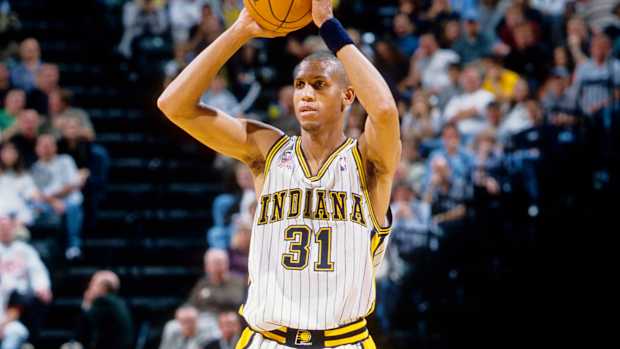 Indiana Pacers guard Reggie Miller